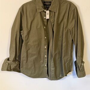 Banana Republic Men's Olive Shirt Size M